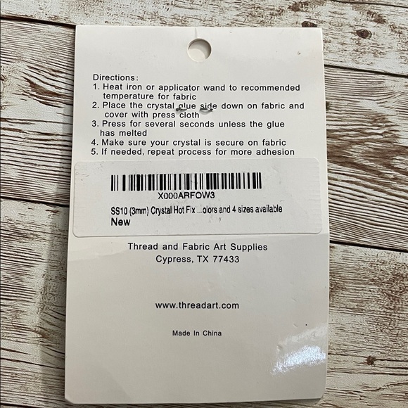 🆕 Threadart SS10 3mm Crystal Hot Fix Rhinestones 10 Gross (1440/pkg) Hotfix - Picture 4 of 6